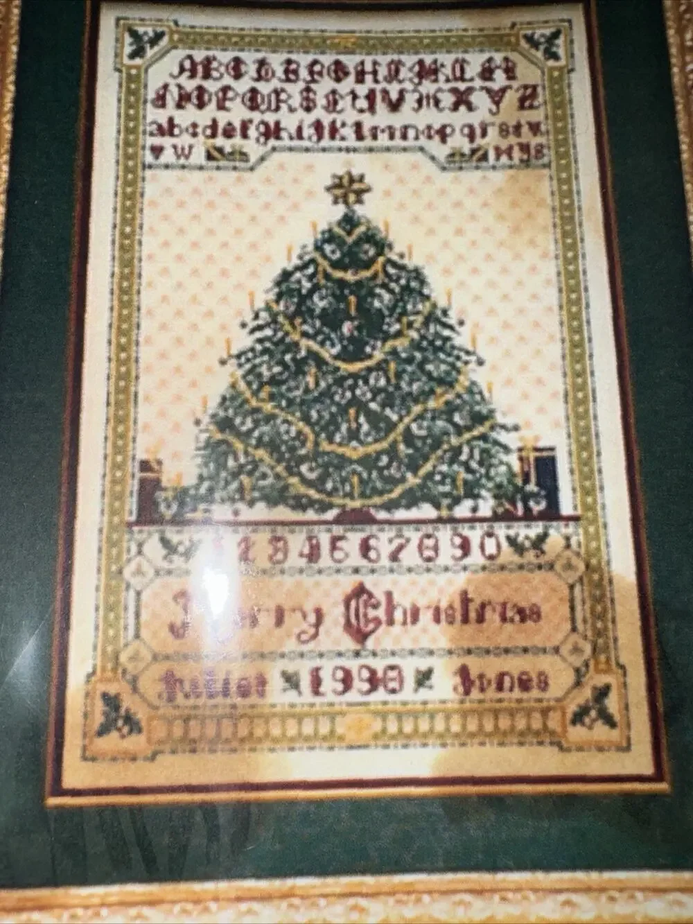 Nichole's Christmas Sampler Christmas Tree Pattern Only Vintage 1998